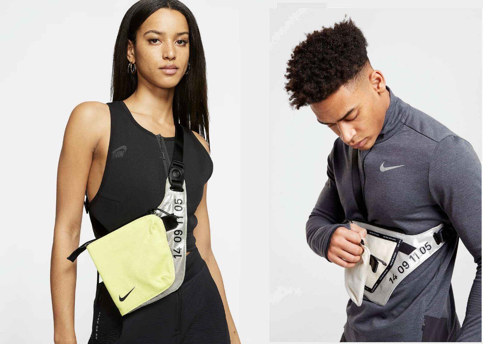 NIKE TECH CROSSBODY SHOULDER BAG POUCH (BA5918 367) SILVER NIKE TECH CROSSBODY SHOULDER BAG POUCH (BA5918 367) SILVER