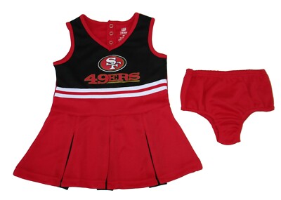 San Francisco 49ers 2 Piece Cheerleader Toddler Outfit Size 2T - Free Shipping