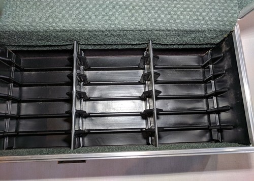 Marsand 8 Track Tape Case Made in the USA Vintage Buckle Holds 24 Brown Green