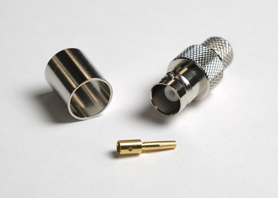 Lands Precision BNC Female Crimp Connector for LMR400/RG213U/RG8/9913/Buryflex