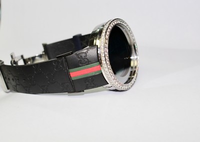 Men's GUCCI REF# 114-2 Two-tome Zone Digital Watch Custom