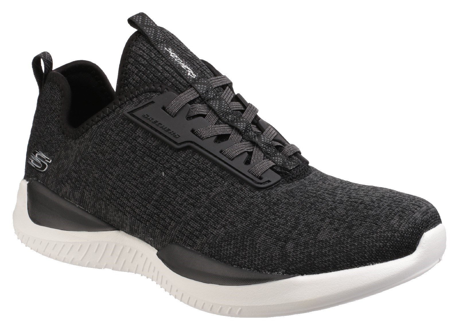 black memory foam trainers womens
