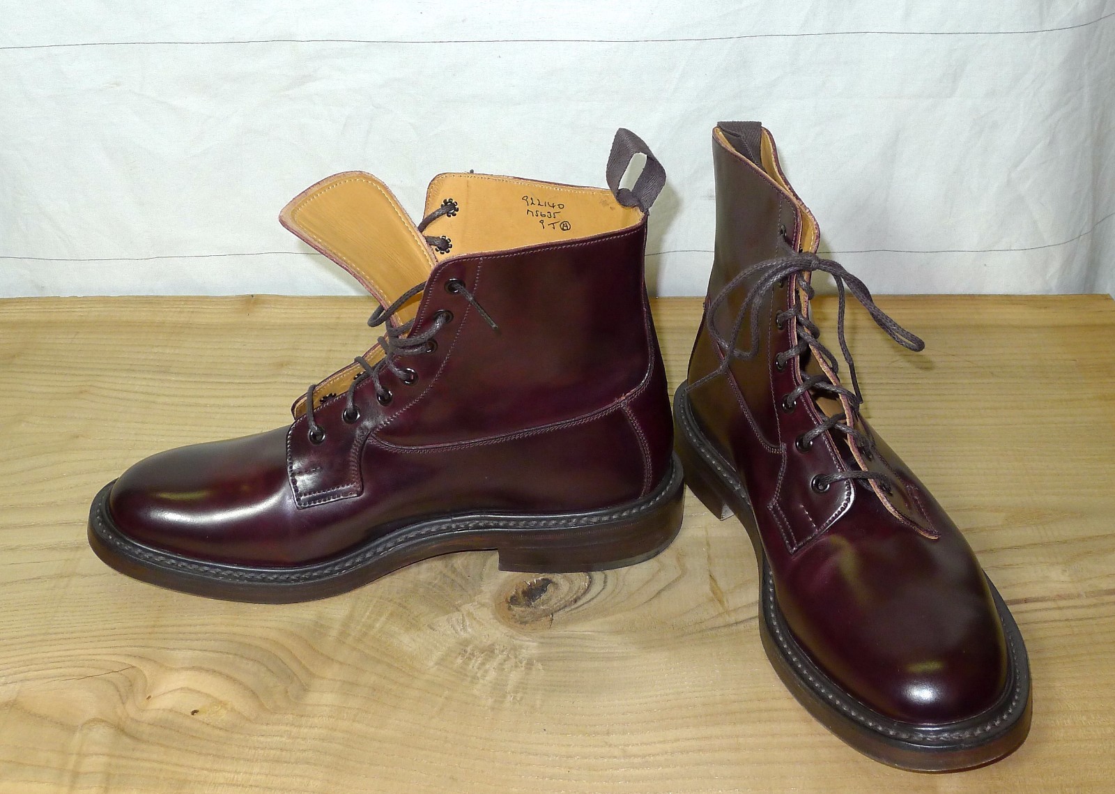 Pre-owned Tricker's Trickers Men's S Burgundy Cordovan Super Boot (various Uk Sizes) In Red