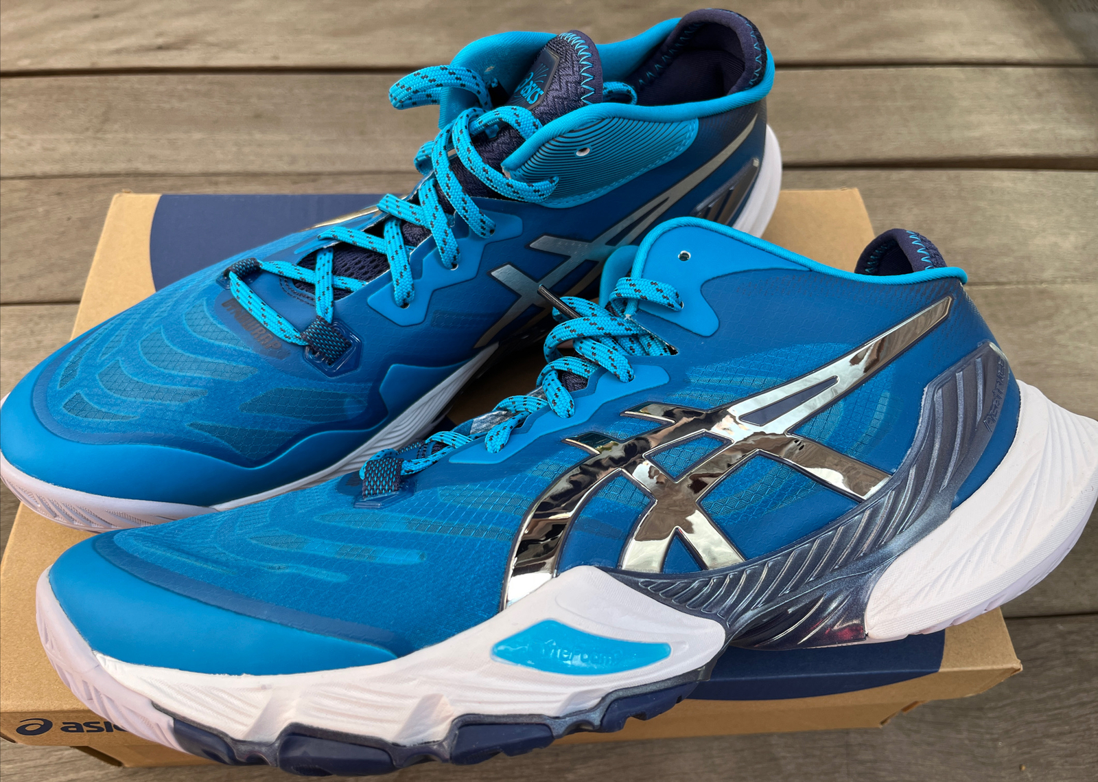 Pre-owned Asics Men's Volleyball Shoes Metarise 1051a058 400 Pre-owned Asics Men's Volleyball Shoes Metarise 1051a058 400