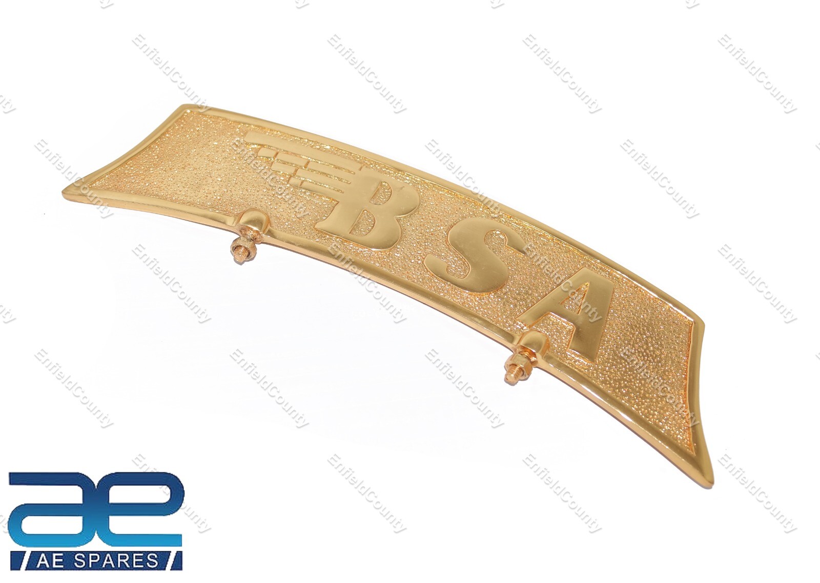 Front Mudguard Brass Number Plate BSA Embossed 