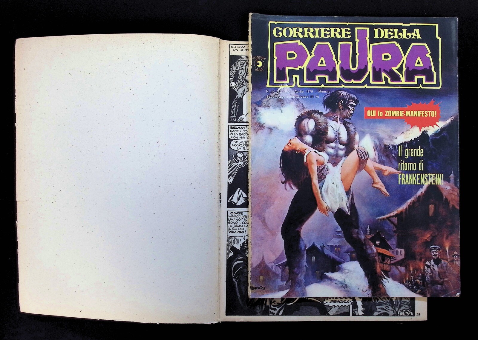 Corriere della Paura Raccolta 4 1977 Fumetti Graphic novels Frankenstein Dracula - Picture 3 of 5