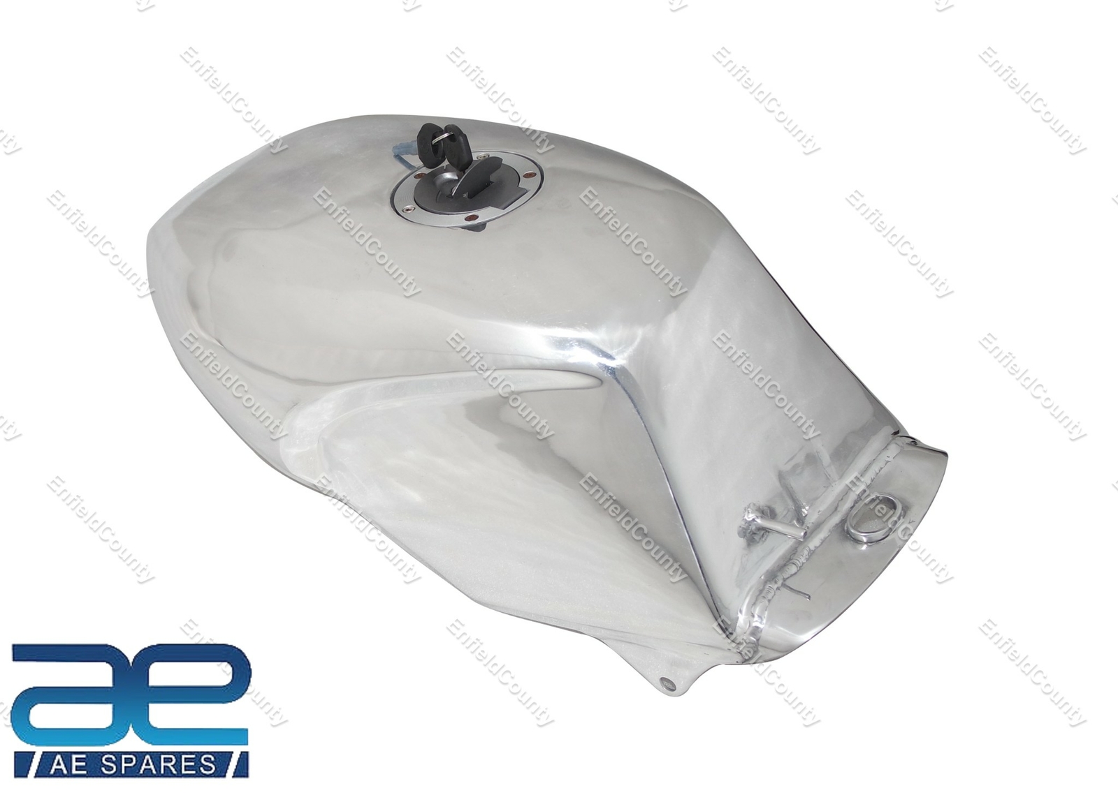 For Yamaha RD 350 RD350R Aluminium Alloy Polished Gas Fuel Petrol Tank Repro 
