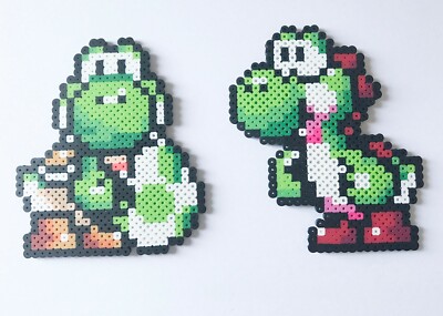 Yoshi or Yoshi with Egg Perler Bead