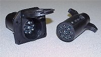 Pollak 12-905 RV Trailer Camper Trailer Wiring 9-Way Plastic Connector