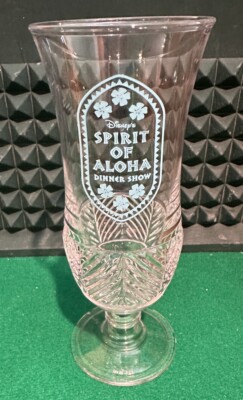 POLYNESIAN RESORT Spirit of Aloha Disney Dinner Show Glass from Disney World