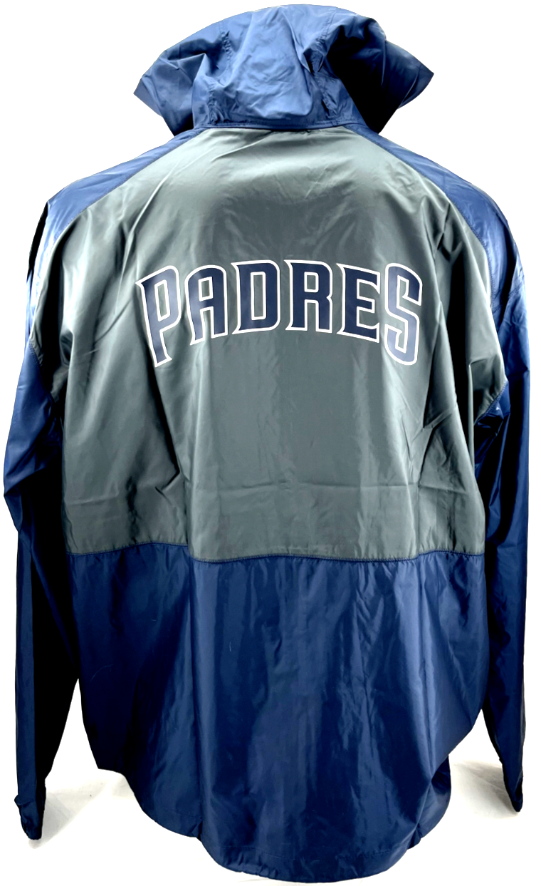 San Diego Padres ジャケット Baseball San Diego Padres Blue and Off White Varsity Jacket