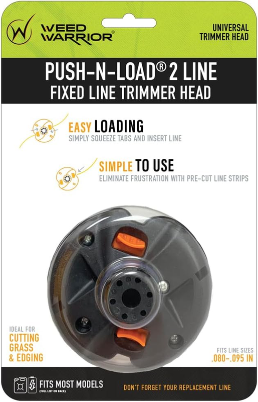 Trimmer Head Push-N-Load 2 Line for  0.050-0.155 Line