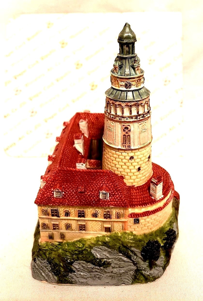 Cesky Krumlov Old Castle with Tower Sculpture Czech Republic Miniatury Art Co.