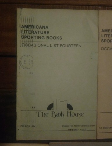 Lot Of 7 Catalogs The Book House Sporting Books Pb fourteen fifteen literature