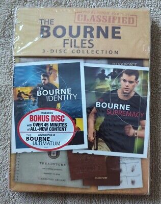 The Bourne Files ~ 3-Disc Collection DVD *Brand New*
