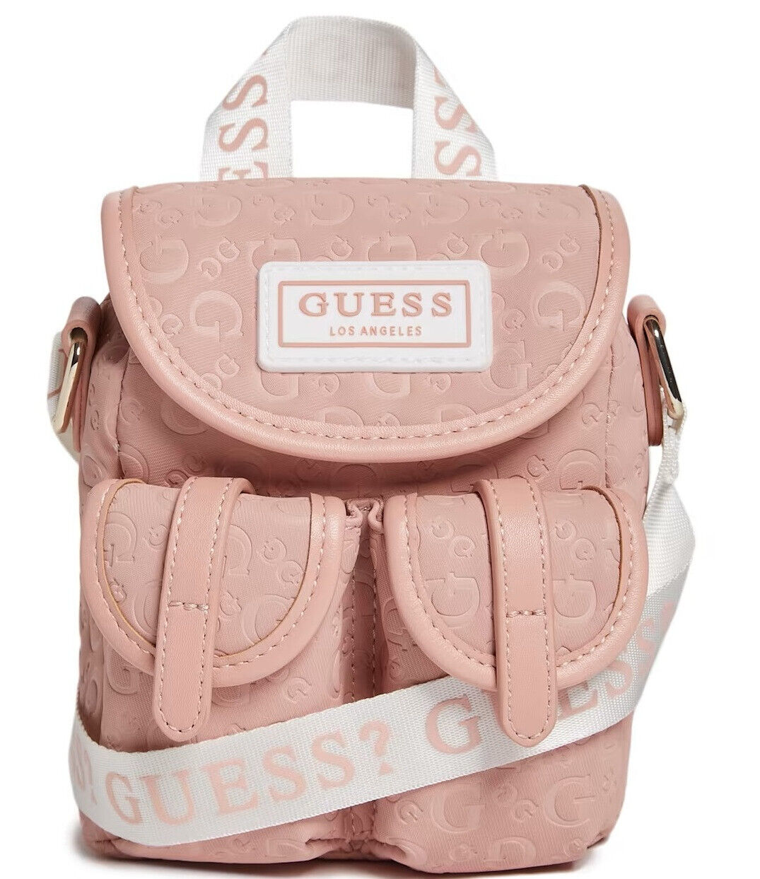 

НОВАЯ Женская розовая мини-сумка через плечо Guess с тиснением логотипа, Evans