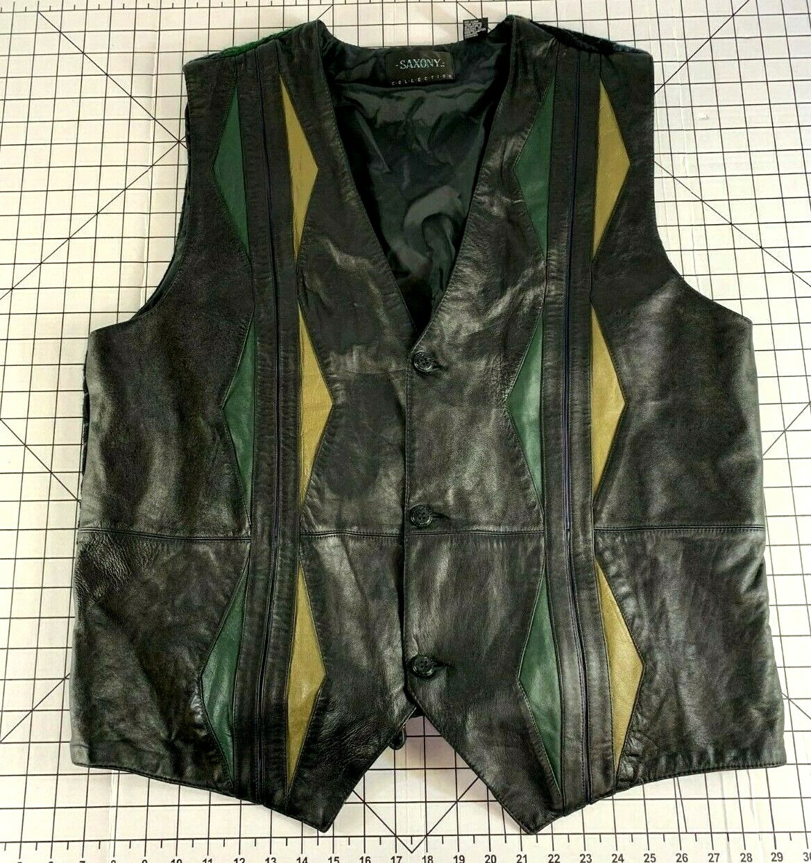 Rare Vintage Abstract 80s 90s Leather Hip Hop Grunge Surf