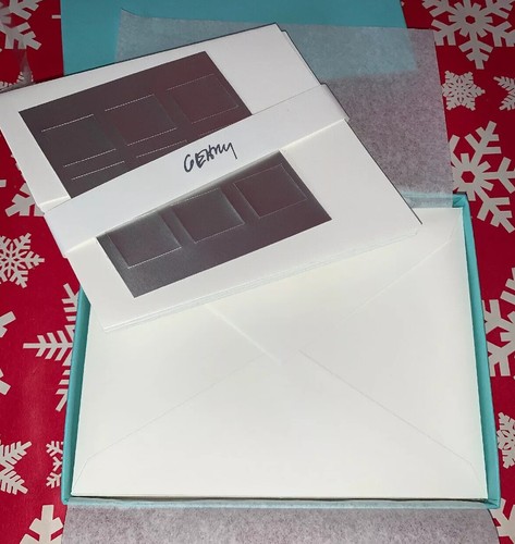 RARE Tiffany & Co Frank Gehry Note Cards Stationery w/ Blue Box FOR GEHRY LAUNCH