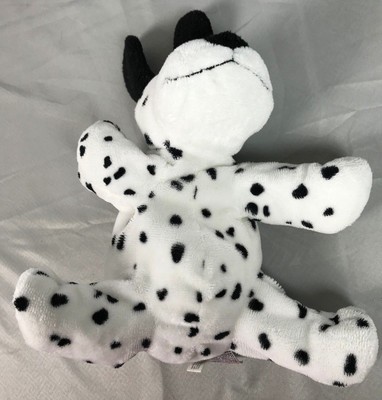 Ty Pluffies 2007 Dotters  Black & White Dalmatian Puppy Dog Stuffed Animal Plush