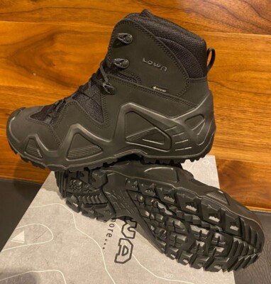 lowa mens black aerox gtx mid surround hiking boots size 95 n1575 304769438623