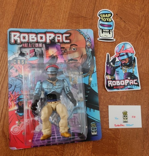 Trap Toys RoboPac Action Carded Figure Tupac 2Pac Eazy He #57 Rare