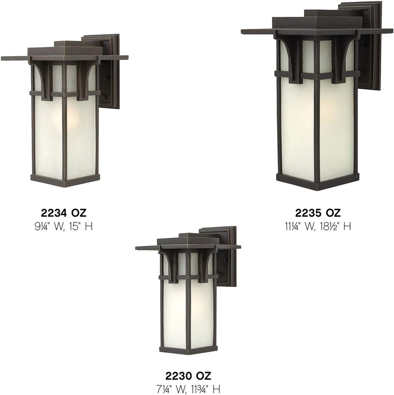 Lighting  2235OZ Craftsman/Mission One Light Wall Mount from Manhattan Collectio