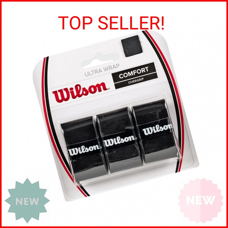 WILSON Bande de Maintien, Ultra Wrap Overgrip, 3 Pièces, WRZ403000