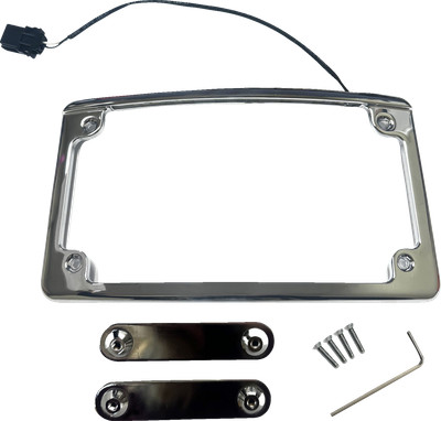 CUSTOM DYNAMICS LPF-RAD-23CVO-C Illuminated Radius License Plate Frame