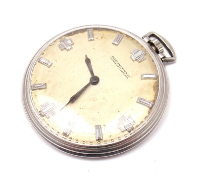 VINTAGE RARE PATEK PHILIPPE PLATINUM DIAMOND POCKET WATCH 1900's