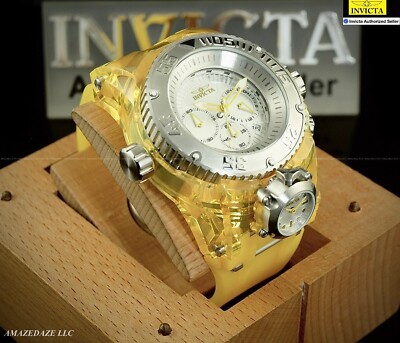 NEW Invicta Men's 52mm Bolt ZEUS MAGNUM SHUTTER Chronograph SILVER DIAL Watch