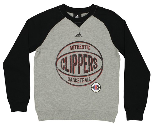 Флисовая толстовка Adidas NBA Youth Boys (8-20) Los Angeles Clippers Varsity Crew