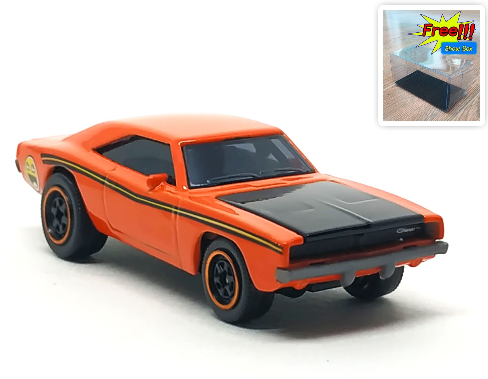 Majorette Dodge Charger RT Orange -Tune Ups (no Equipment) 1