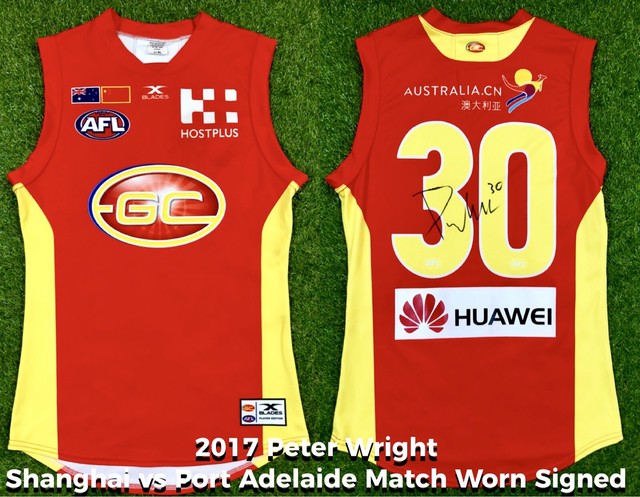 AFL Gold Coast Suns Wright China Match Worn Jumper/Guernsey/Jersey | Collectables | Gumtree 