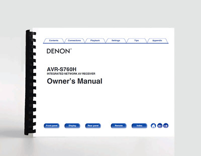 Denon AVR-S760H Instruction Manual