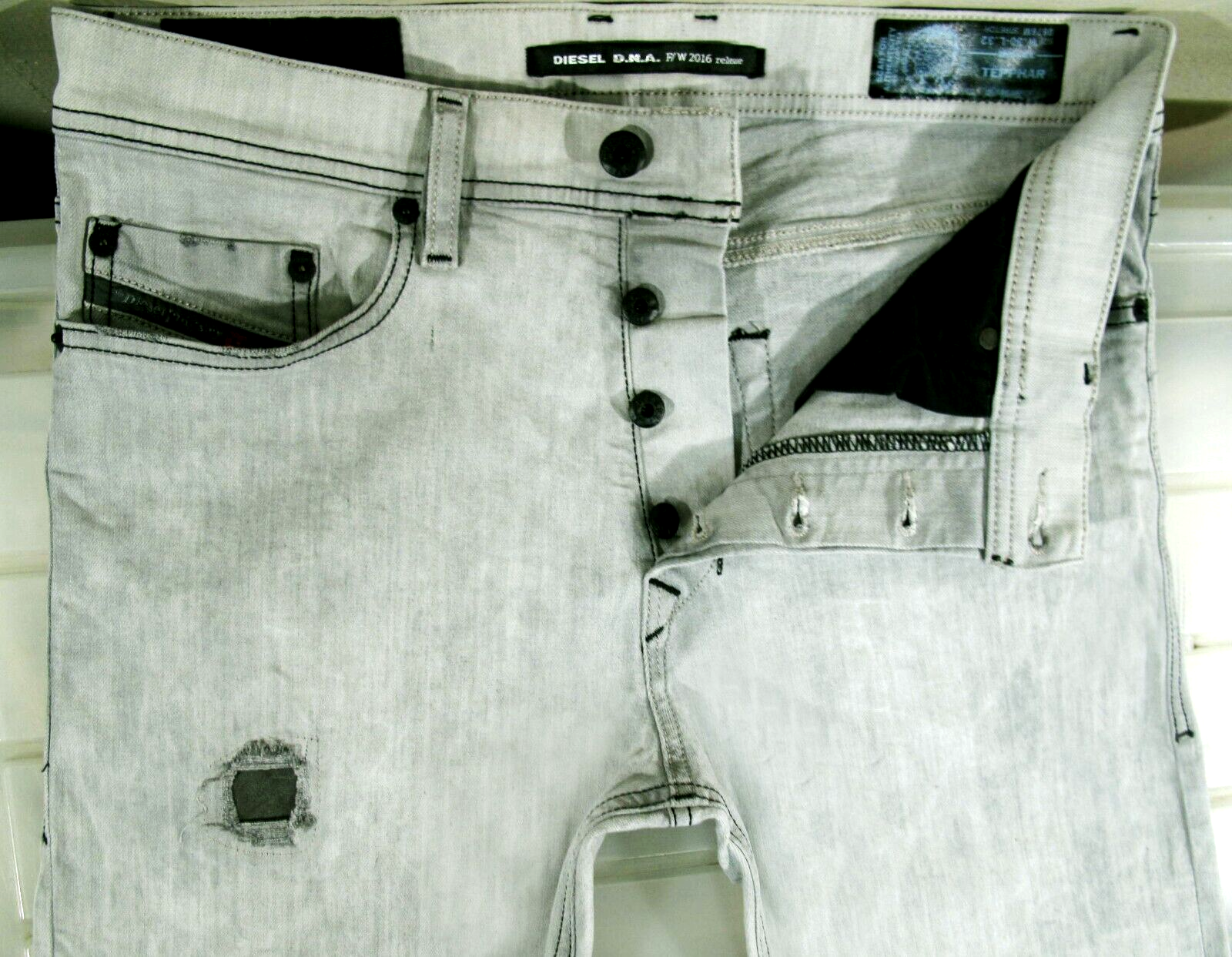 2016年限定 即決 高級DNA DIESEL TEPPHAR ディーゼル テパー W29 リペア加工 ストレッチ スリムキャロット デニム メンズ M相当 : DNA MOTORING TU-15B Diesel Engine Compression Gauge