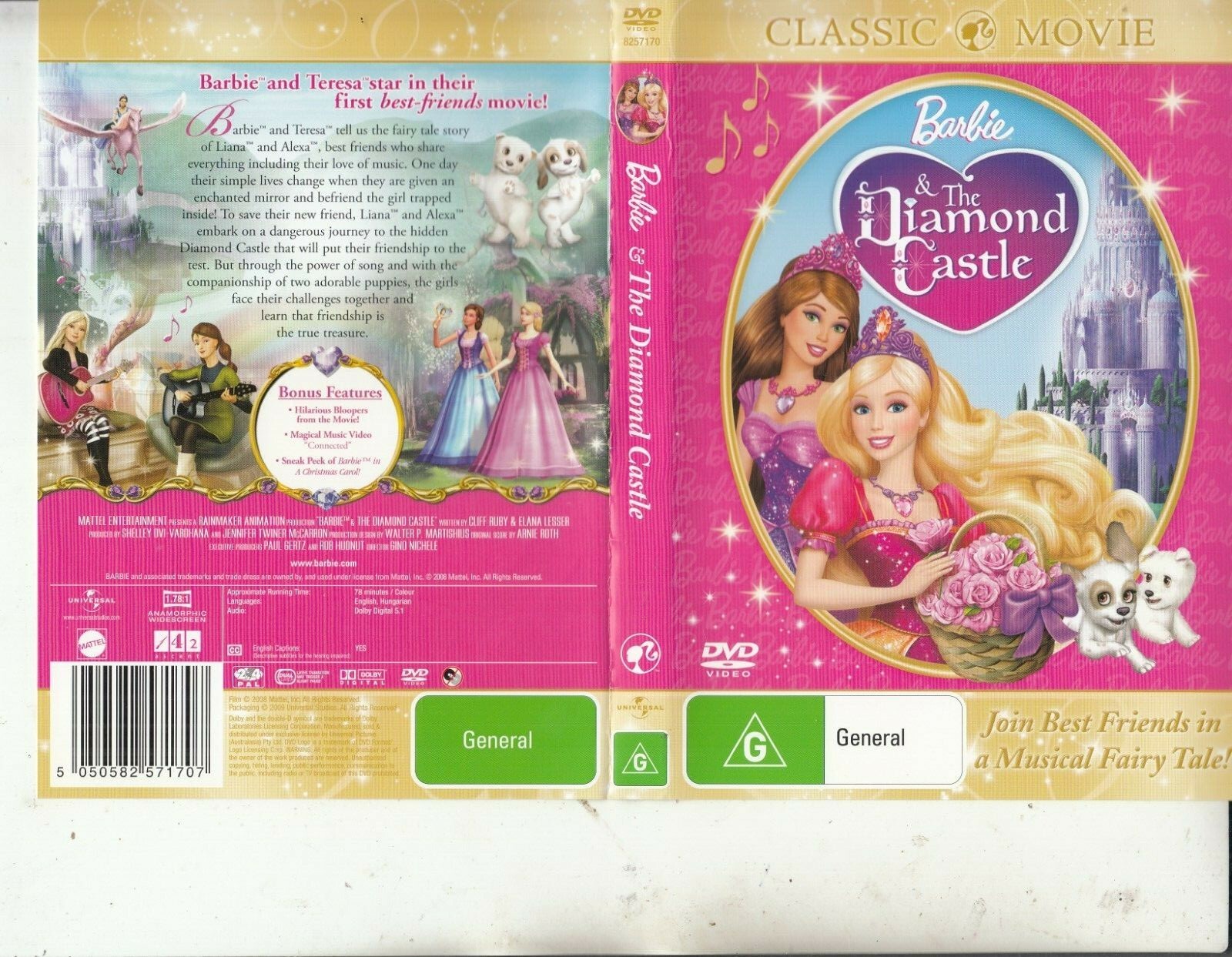 Barbie & The Diamond Castle-2008-Classic Movie-Movie CM-DVD