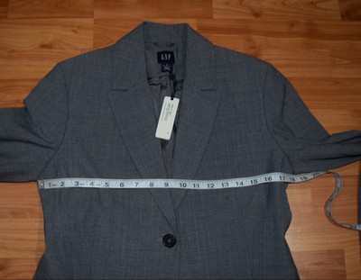 New!  GAP MATERNITY Women's Sz 4 Gray  One-Button BLAZER