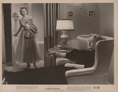 Bette Davis in Payment on Demand (1951)   Vintage Photo K 498