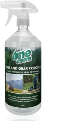Tent and Gear Waterproofer 1 Litre Spray Camping Hiking Clothing One Chem