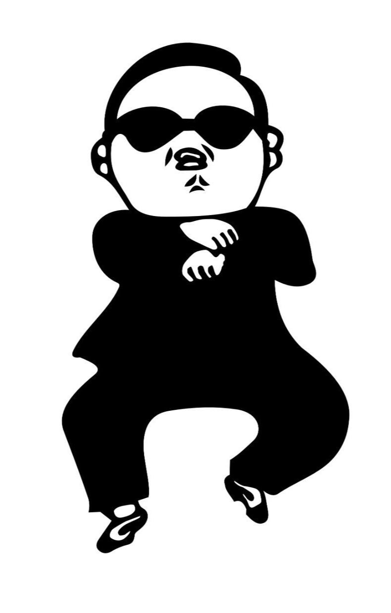 4x Gangnam Style JDM, FUNNY, TURBO, Car Stickers 4 in x 3 in each