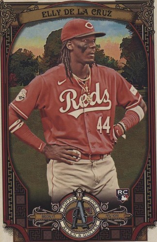 Elly De La Cruz 2025 Topps Allen & Ginter Silver Portrait Parallel 