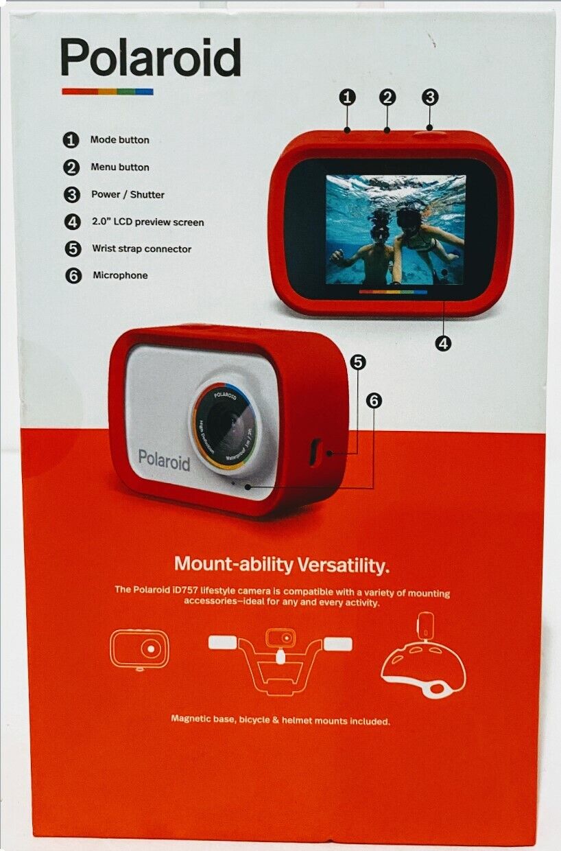 Polaroid iD757 Lifestyle Sport Action HD Recording Polaroid iD757 Lifestyle Sport Action HD Recording