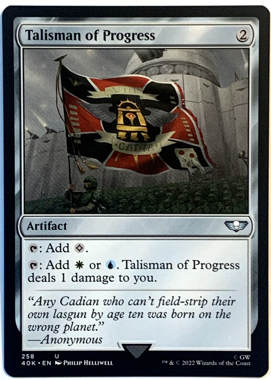 MTG Talisman of Progress Warhammer 40,000 258 NM | eBay