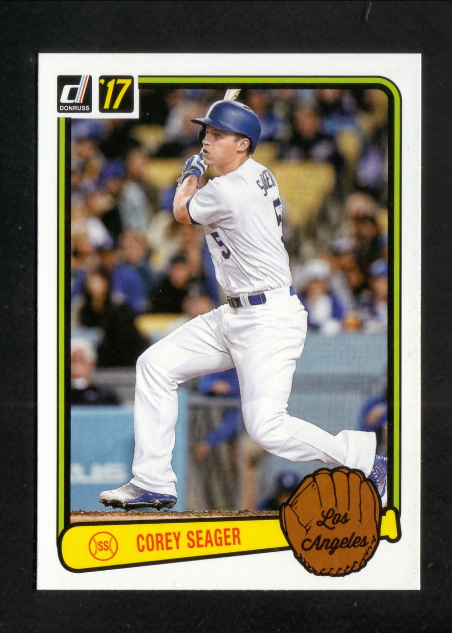 Corey Seager--Los Angeles Dodgers--2017 Donruss Retro Baseball Card