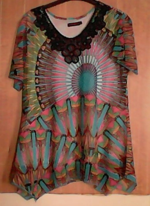 Tunique Manches Courtes C' Melodie Motifs Mandala T Xxl