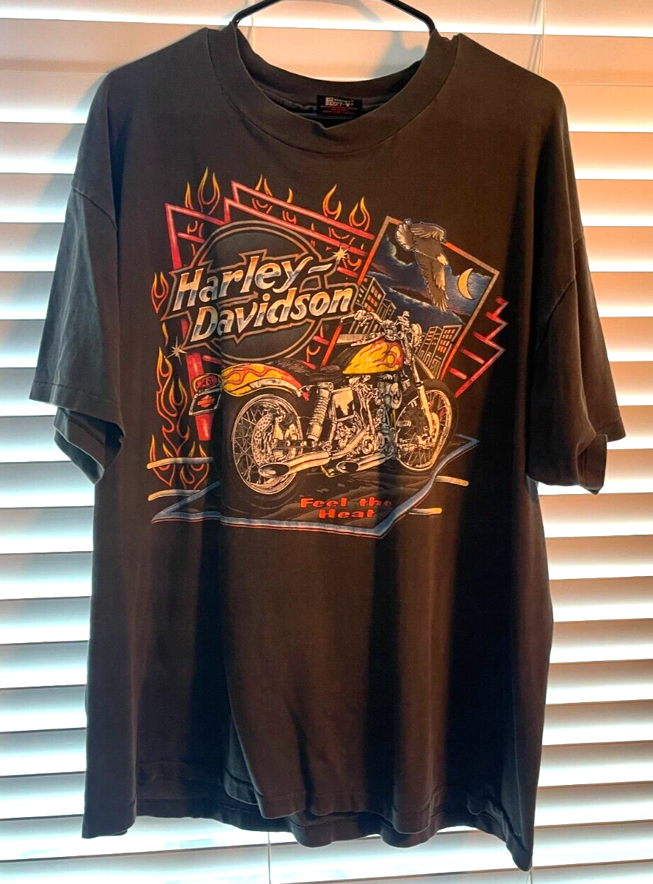 【Harley Davidson】90s USA製 FEEL THE HEAT Harley Davidson】90s USA製 FEEL THE HEAT Vintage HARLEY