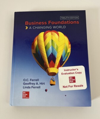 ISE Business Foundations A Changing World 12th Edition Paperback 