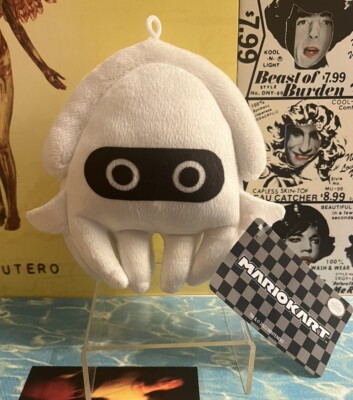Super Mario Bros Blooper Plush White Squid Super Mario Kart New Nintendo NWT