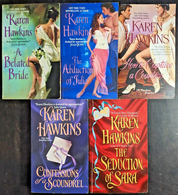 Karen Hawkins 5 Book Lot Historical Romance Paperback Novels
