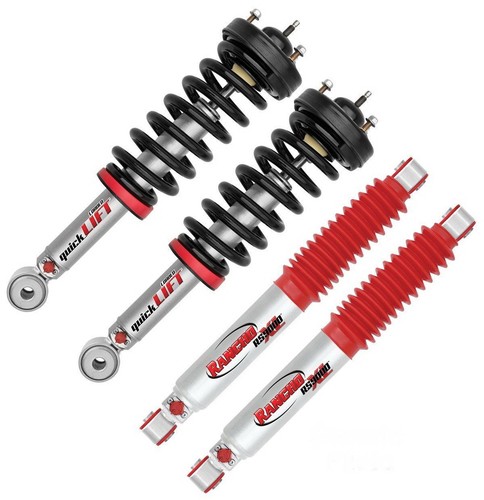 4WD Brazo de control superior delantero con rótula para Ford F150 97-03, F250 97-99, Expedition 97-02, Lincoln Navigator 98-02, barras de acoplamiento + barra estabilizadora + brazo loco, 14 piezas